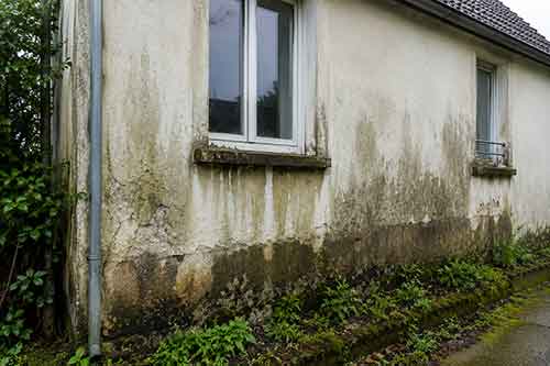 Façade avant travaux d’enduit en Normandie